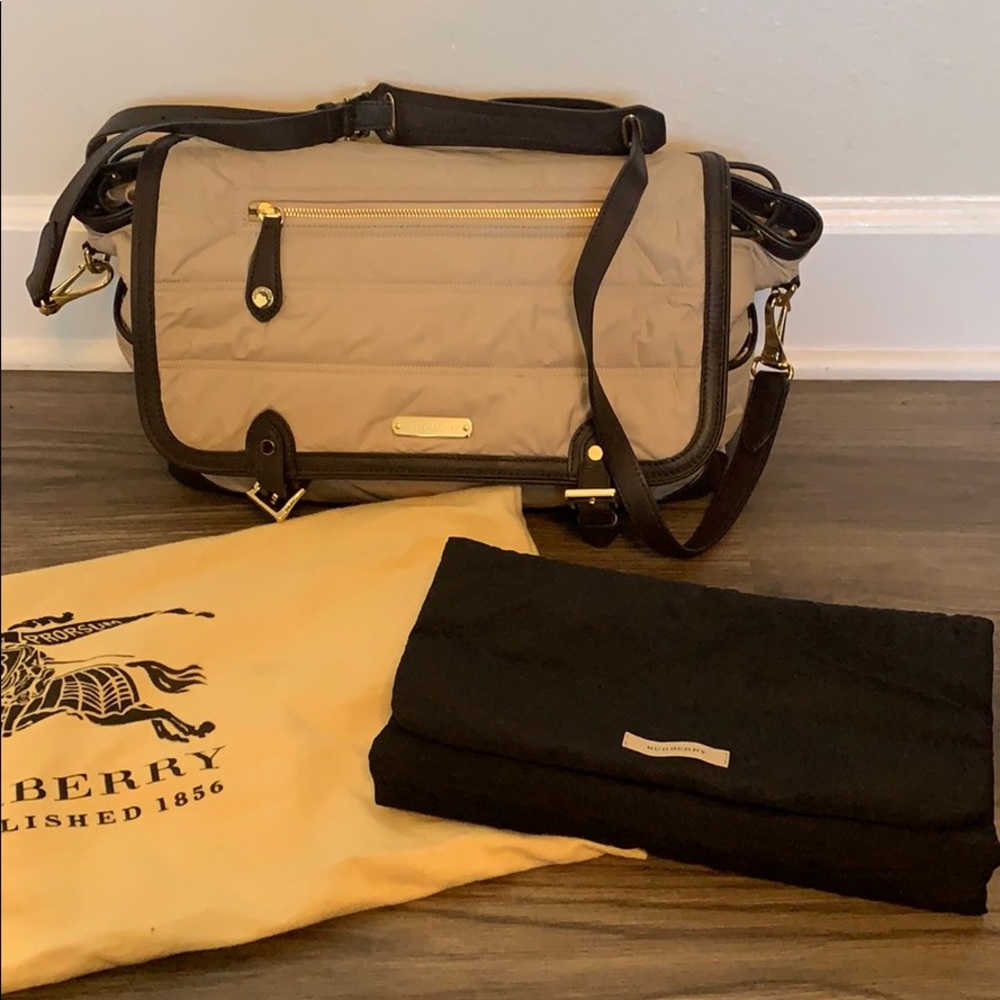 Burberry diaper bag